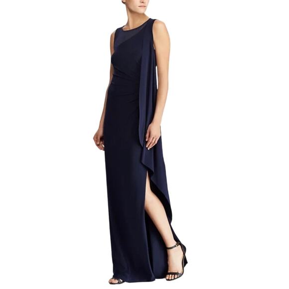 Ralph Lauren Navy Maxi Dress - Picture 1 of 9